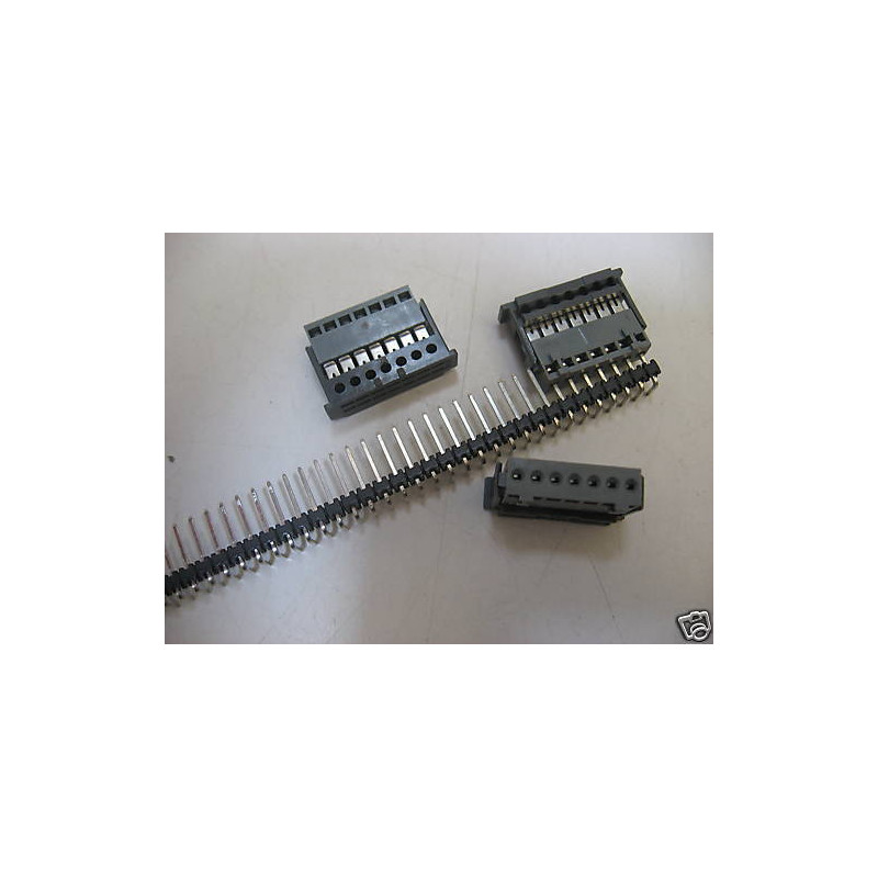 Lot de 10 Connecteur Femelle 7pts pas 2.54mm pour barre