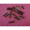 20 Barrettes HE13  pas de 2.54mm 1 x  10pts dorés droit ~ 10 contacts droits