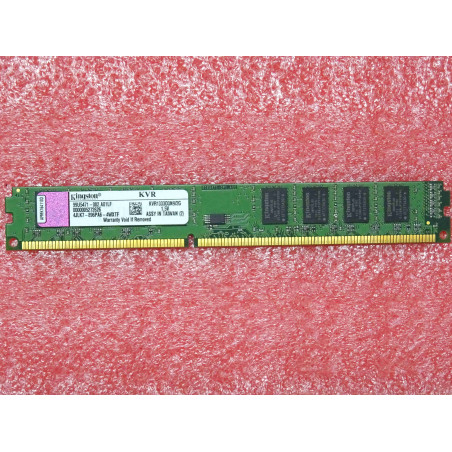barette de RAM 2Go 2Gb 2Rx8 256Mx64-Bit DDR3-1333MHz PC3-10600U CL9 Kingston KVR1333D3N9/2G