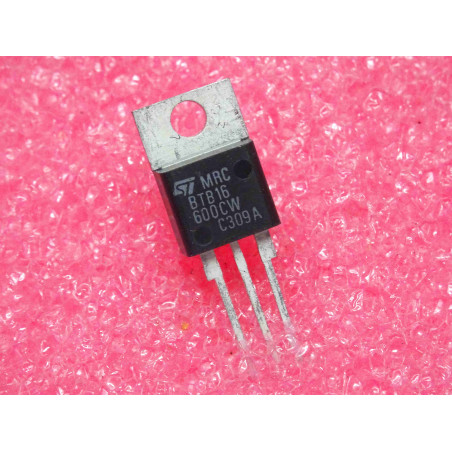 Lot de 2: BTB 16-600 CW ~ ST BTB16-600CW ~ 35mA snubberless logic level 16A 600V triac non-insulated