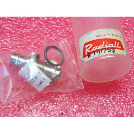 radiall R141753 coaxial connector BNC jack female / female adaptor hermetic, shell plating nickel, 4GHz, contact plating gold