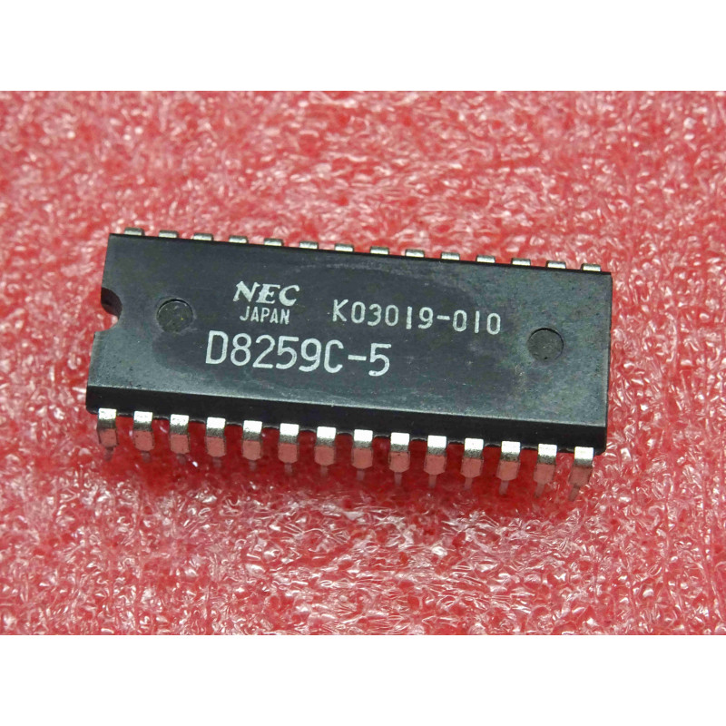 ci µPD 8259 C-5 ~ ic uPD8259C-5 D8259C-5 ~ programmable interrupt controller ~ NEC 28-pin (5R1)