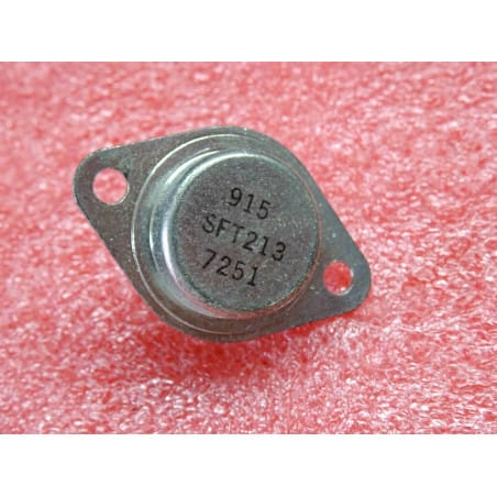 transistor germanium SFT 213 ~ SFT213 Ge PNP, Vce max 30v, Ic max 3A, hFE 20 ~ TO-3