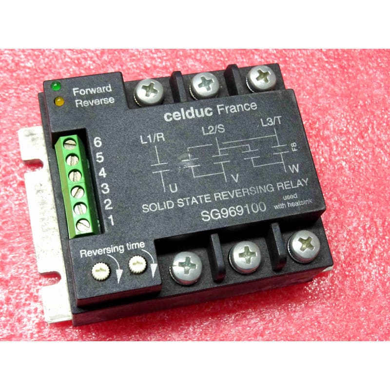 celduc-relais SSR reverser SG969100 solid state reversing relay ~ motor reverser (moteur 3kW max sous 400Vac)