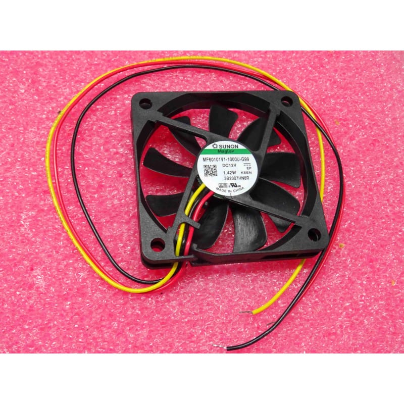 ventilateur Sunon MF60101V1-1000U-G99 ~ 12Vdc , 1.42W ~ 60x60x10mm ~ 16.3cfm , 28.5dBA , 4000rpm