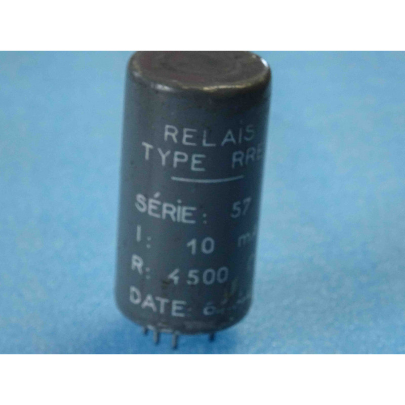 Relais Type RRE57 Série 57 10ma 4500 Ohms de chez compagnie des compteurs Made in France