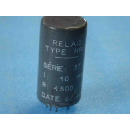 Relais Type RRE57 Série 57 10ma 4500 Ohms de chez compagnie des compteurs Made in France