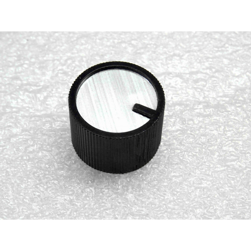 Lot de 3: bouton gris avec repère ~ diamètre 21mm hauteur 14.5mm ~ pour potentiomètre axe 6mm
