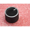 Lot de 3: bouton noir avec repère ~ diamètre 21mm hauteur 14.5mm ~ pour potentiomètre axe 6mm