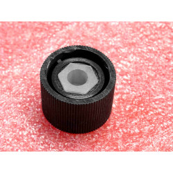 Lot de 3: bouton noir avec repère ~ diamètre 21mm hauteur 14.5mm ~ pour potentiomètre axe 6mm
