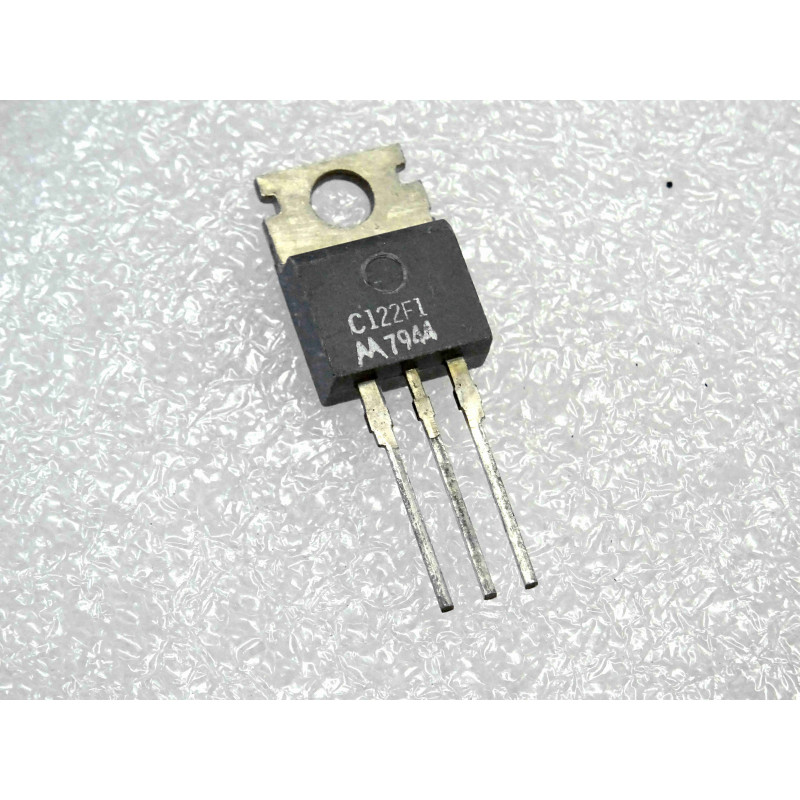 motorola SCR reverse bloking triode thyristor C122 F1 ~ C122F1  silicon controlled rectifier 8A RMS 50-800V ~ boîtier TO-220AB