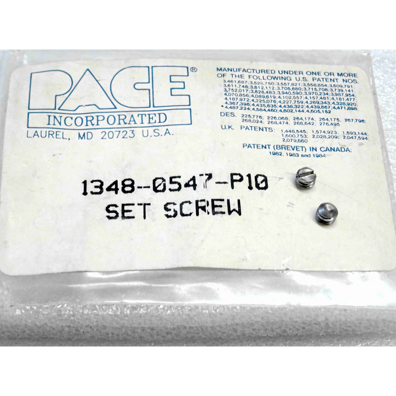 PACE Incorporated 1348-0547-P10 ~ set de 10 vis pour divers éléments chauffants PACE SX-100 SX-90 SX-80 SX-70 TT-65 TJ-70 TP-65