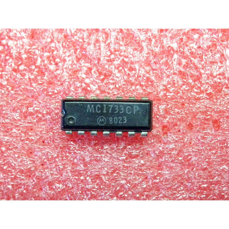 ci MC 1733 CP ~ ic MC1733CP ~ differential video amplifier ~ DIL14 motorola (PLA003)