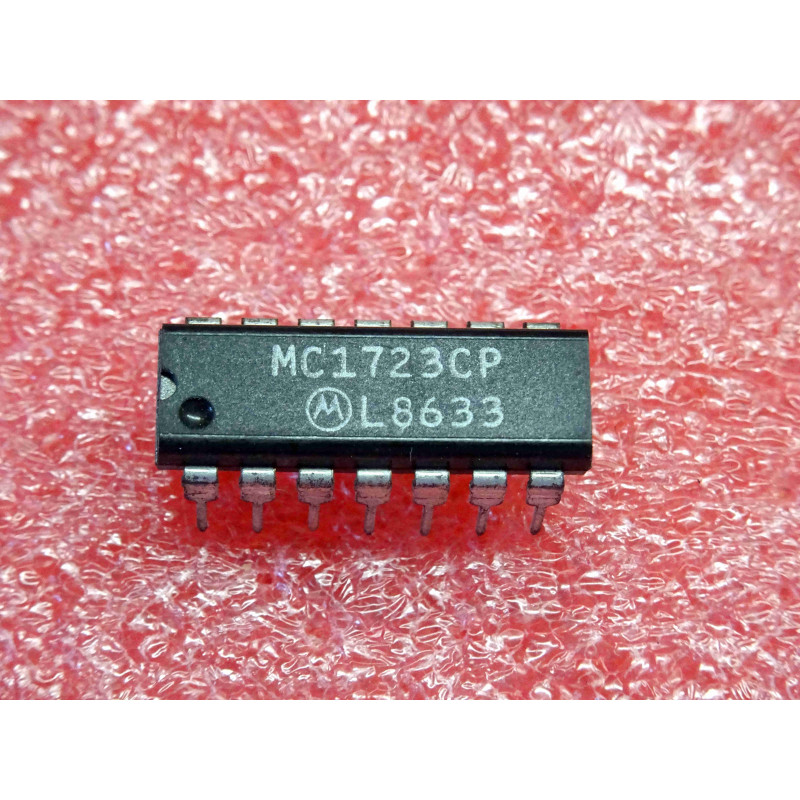 ci MC 1723 CP ~ ic MC1723CP (═ LM723CN, µa723PC)~ positive or negative voltage regulator from 2Vdc to 37Vdc ~ DIP14 (PLA028)