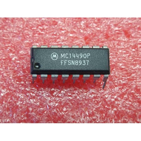 ci MC 14490 P ~ ic MC14490P ~ hex contact bounce eliminator ~ DIP16 motorola (PLA044)