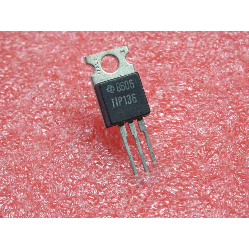 Lot de 3: transistor TIP 136 ~ TIP136 complementary Si PNP power darlington transistor ~ Vce 80V Ic 8A  70W