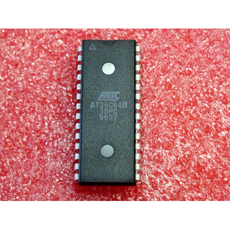 ci AT 28C64 B 15 PC ~ ic AT28C64B15PC ~ 64K (8k x 8) parallel EEPROM with page write and software data protection 150ns (B18A)