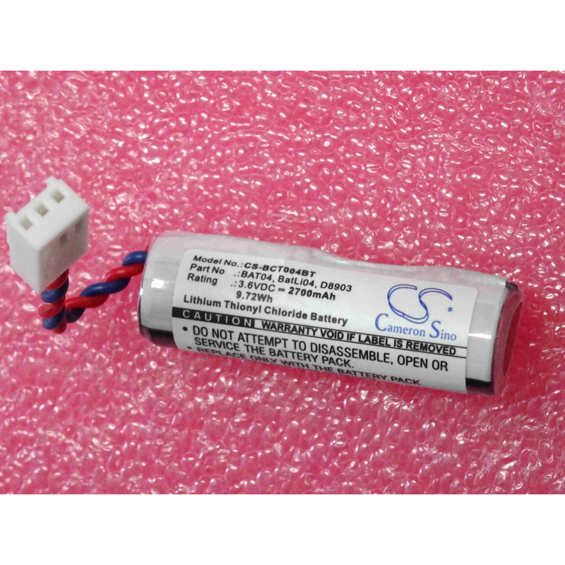 cameron sino CS-BCT004BT BAT04 BatLi04 ~ pile 3.6Vdc 2700mAh 9.72Wh (accu pour alarme)