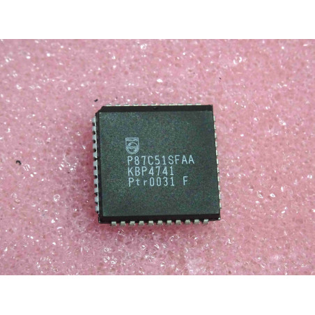 ci P 87C51 SFAA ~ ic P87C51SFAA ~ 8-bit microcontroller 4Kx8 OTPROM 16MHz ~ PLCC44 SOT187-2 philips