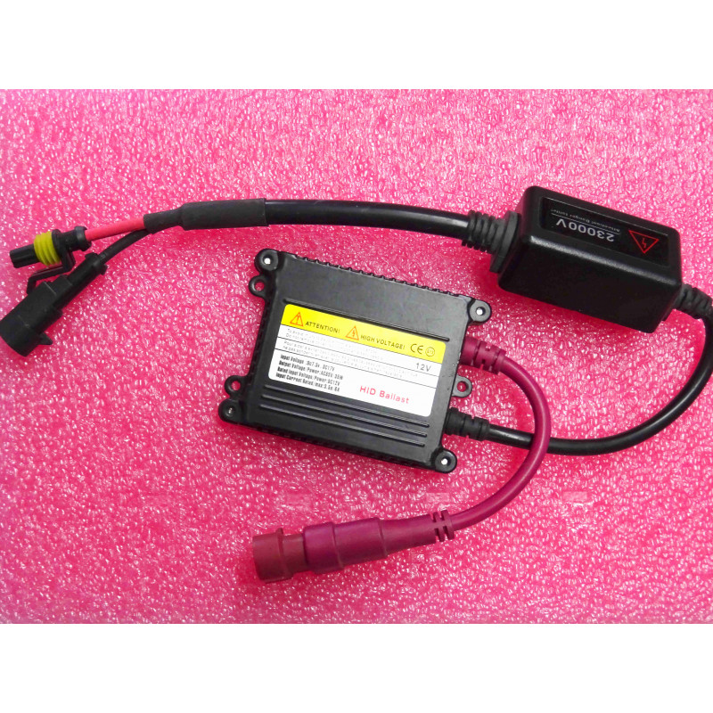 HID Ballast HID-AC-12V35W-1305(BB) ~ input: 7.5Vdc à 17Vdc ~ rated input: 12Vdc 3.5A (6A max) ~ output: 85Vac 35W