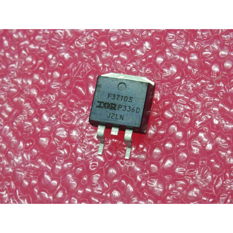 transistor cms IRF 3710 S ~ smd IRF3710S F3710S ~ N-channel power MOSFET ~ Vdss 100V , Id 57A , Rds(on) 0.025 ohm