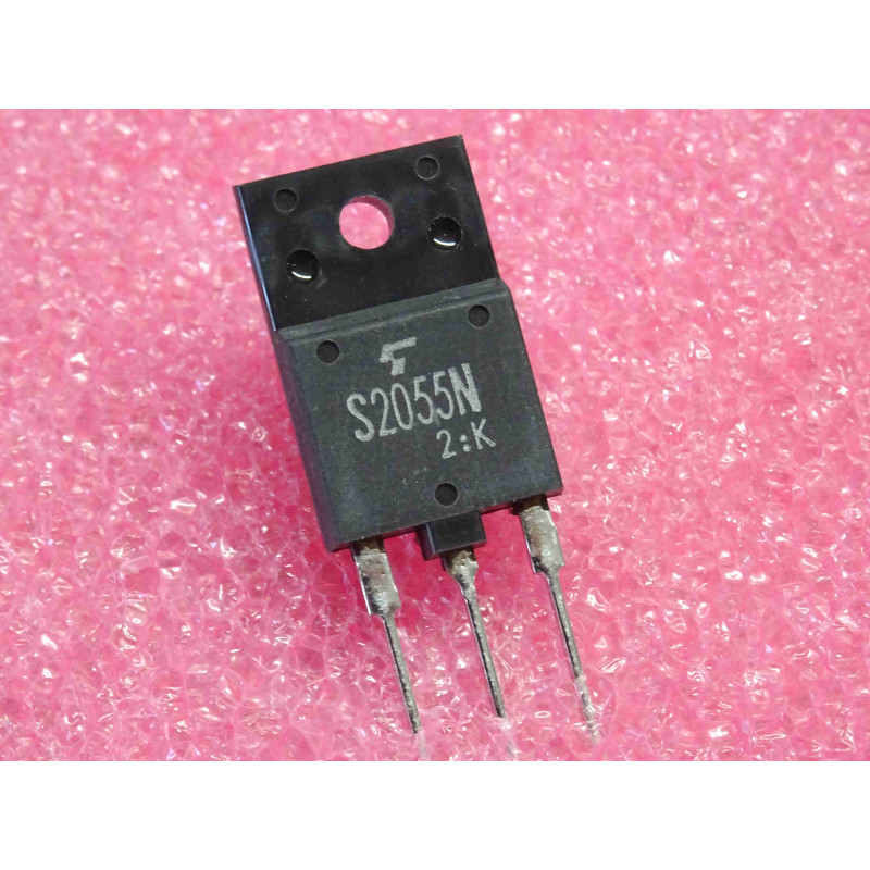 transistor S2055N ~ 50W NPN Si power transistor ~ Vce 700V Ic 8A hFE 4.5 @ 5V 4.5A ~ TO-3P toshiba