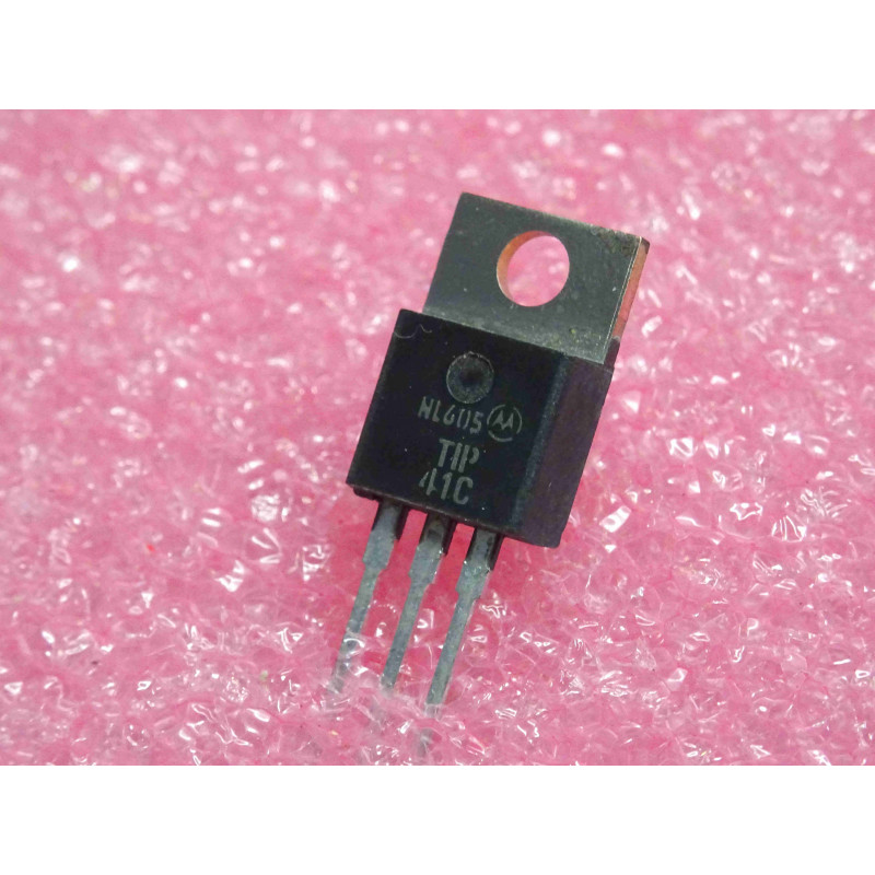 Lot de 4: transistor TIP 41 C ~ 65W NPN power transistor TIP41C (complementary PNP TIP42C) Vce 100V Ic 6A hFE 15 ~ TO-220AB