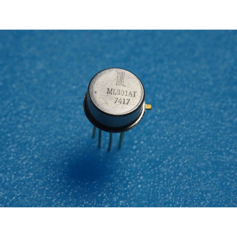 ci ML301AT ~ ci ML301 AT  single Op-Amp. Package: 8-pin TO-99 can with gold Plated leads