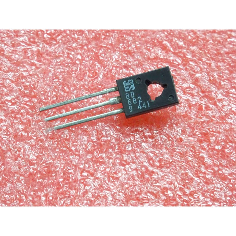 Lot de 5: PNP transistor BD 682 power darlington BD682 (complementary NPN BD681) Vce 100V Ic 4A 40W hfe 750 @ Ic 1.5A & Vce 3V