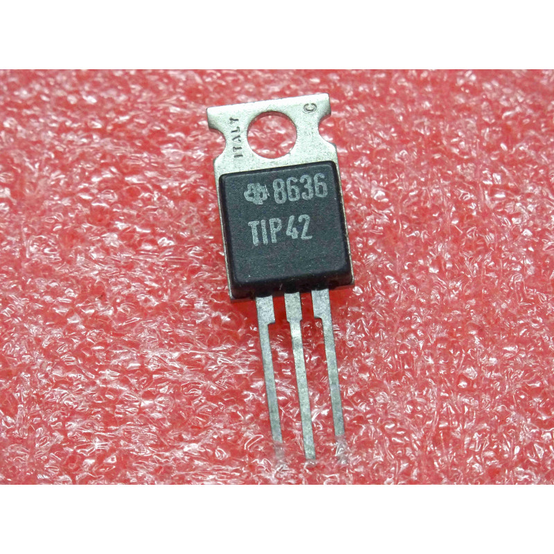 Lot de 4: Si PNP transistor TIP 42 ~ TIP42 (complementary NPN TIP41) for amplifier & switching ~ Vce 40V Ic 6A 65W hFE 20 (4I1)