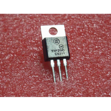 Lot de 4: transistor TIP 29 C ~ NPN TIP29C (complementary PNP TIP30C) Vce 100Vdc Ic 1A 80W ~ boîtier TO-220AB (4I1)