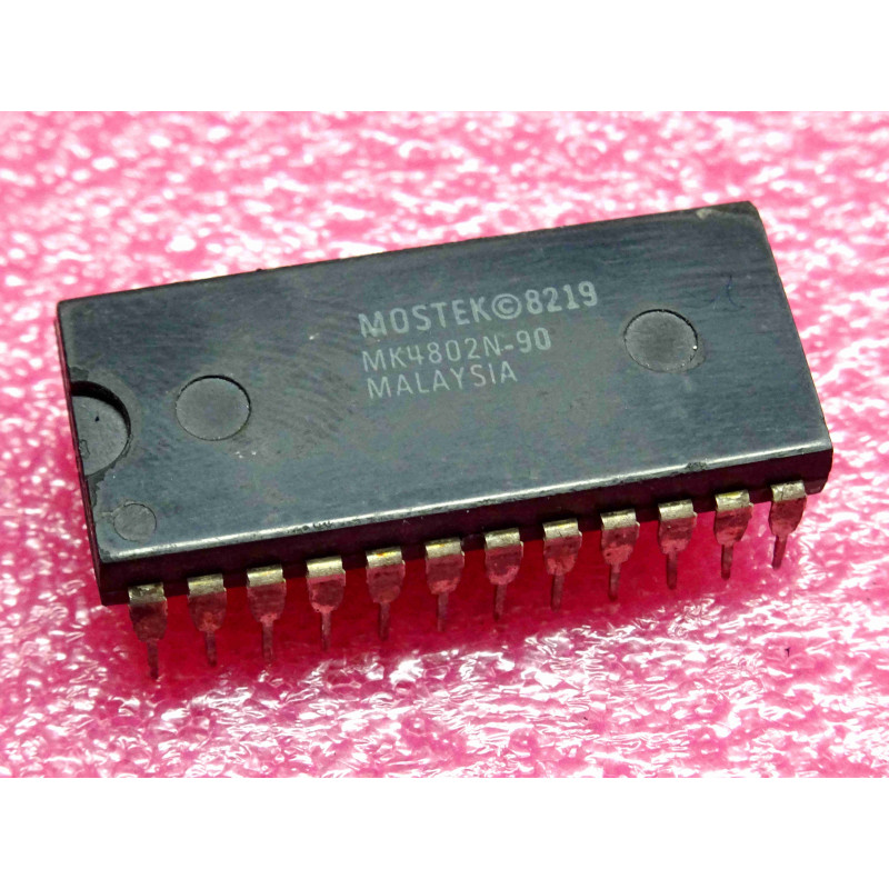 ci MK 4802 N -90 ~ ic MK4802N-90 ~ Static RAM ~ DIP-24 mostek (PLA026)