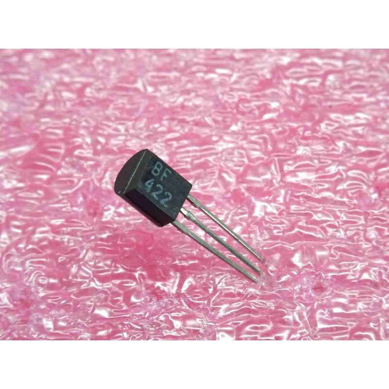 Lot de 100: high voltage transistor BF 422 ~ NPN Si BF422 (complementary PNP BF423) Vce 250Vdc Ic 500mA (L2A)