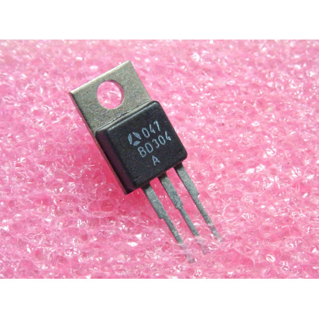 Lot de 2: power transistor BD 304 A ~ Si PNP BD304A (complement NPN BD303A) Vce -80V Ic -8A ~ boîtier TO-220