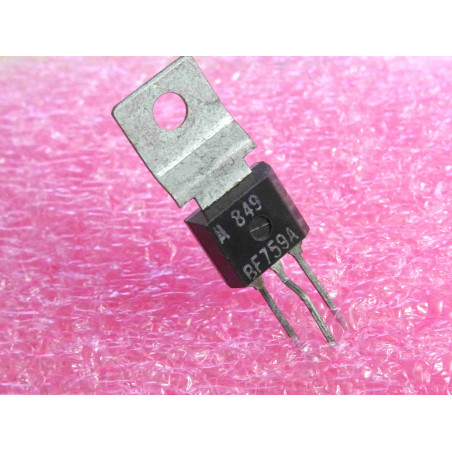 Lot de 2: transistor BF 759 A ~ Si NPN BF759A Vce 350v Ic 0.1A hFE 40 (4.5@1kHz) @ Vce 10V Ic 30mA ~ boîtier TO-202 (4I2)