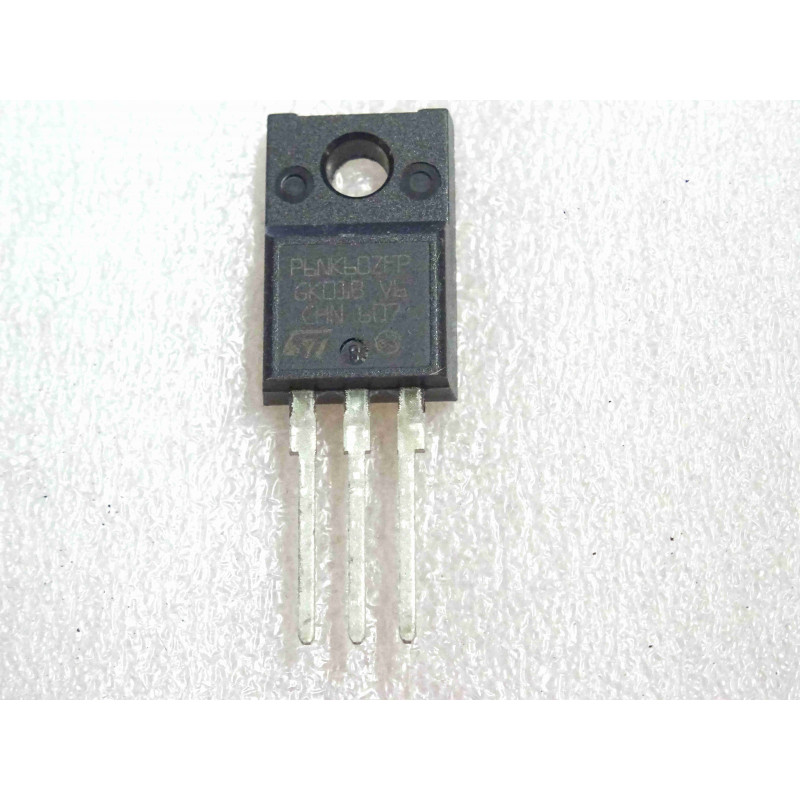 Lot de 2: transistor STP 6NK60 ZFP ~ N-channel STP6NK60ZFP 600v 1-ohm 6A 32W ~ zener-protected superMESH power MOSFET (4I2)