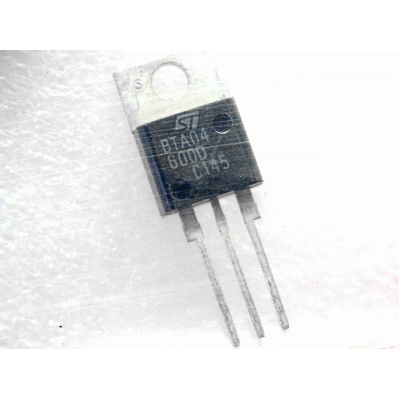 Lot de 2: triac BTA 04 -600 D ~ 4A 600V sensitive gate triac BTA04-600D ~ non insulated ~ TO-220AB (L9A)