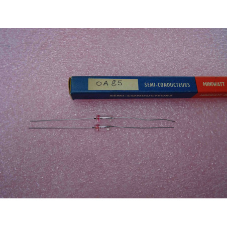 Lot de 2 Diodes Germanium OA85 Transparente