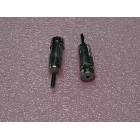 Lot de 2 Fiches Adaptateur ISO DIN antenne Autoradio connecteur fiche jack car