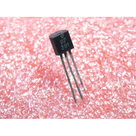 Lot de 10: transistor BF 391 ~ NPN Si BF391 ~ Vce 200V Ic 500mA ~ hFE 25 @ Ic 1mA Vce 10V ~ TO-92 (L2B)