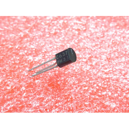 Lot de 15: transistor BC 637 ~ NPN Si high current transistor BC637 (PNP complement BC638) Vce 60Vdc,Ic 500mAdc, TO-92E (5P2)