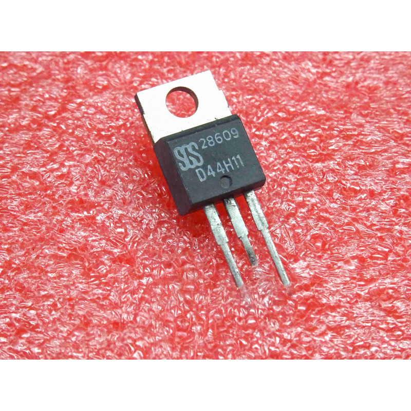 Lot de 2: transistor D44H11 ~ 50W NPN power transistor for general purpose switching & amplifier (complementary PNP D45H11)(5P2)