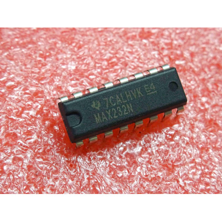 ci MAX 232 N ~ ic MAX232N ~ +5V Powered, Dual RS-232 Transmitter/Receiver ~ DIP, 16-Pin (PLA002)