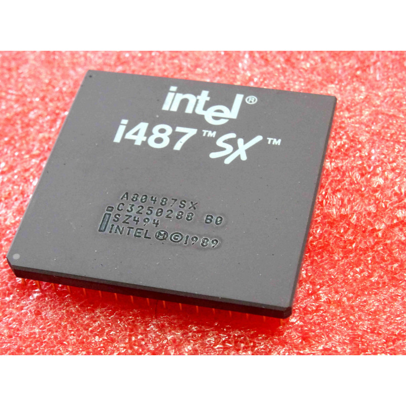 FPU floating-point unit Intel i487-SX A80487SX S-Spec SZ494 socket PGA169 ~ could upgrade 80486SX CPUs from 16 MHz to 25 MHz