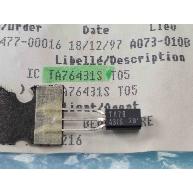 ci TA76431S ~ ic TA76431 S  Circuit Intégré NOS