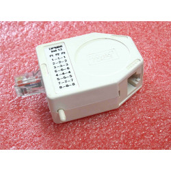 decelect forgos DPM88 Ind13 DPM8813 dédoubleur compact 1mâle 2femelles cat5E RJ45 (parallèle)