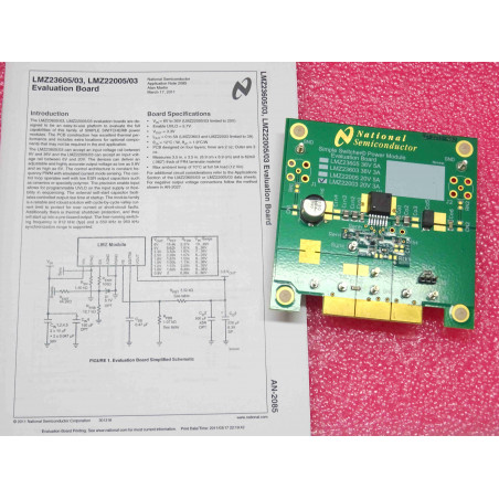 National Semiconductor LMZ22003 evalution board ~ simple switcher power module 20V 3A