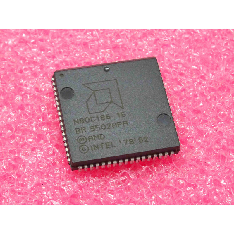 ci N 80C186 -16 ~ ic N80C186-16 ~ CMOS 16-bit microprocessor 16MHz ~ 68-pin PLCC (4B2)