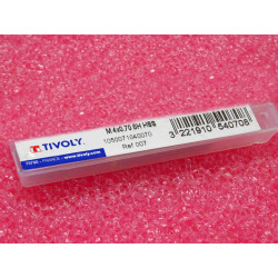 taraud tivoly M 4x0.7mm 6H HSS 1050071040070 (3221910540708) ~ Øperçage 3.30mm longueur taillé 53mm conicité arrière ØM4