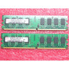 lot de 2 barettes de 2Go de RAM DDR2 hynix HYMP125U64CP8-S6 AB-C 2GB 2Rx8 PC2-6400U-666-12